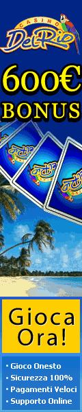 Bonus di 600 euro su Casino DelRio